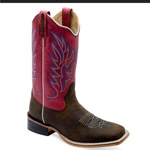 Ariat Kids Brown & Pink Western Cowboy Boots